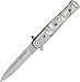 TAC Force TF-438P Assisted Opening Folding Knife, Silver Spear Point Blade, Simulated Mother of Pearl Handle, 4-Inch Closed