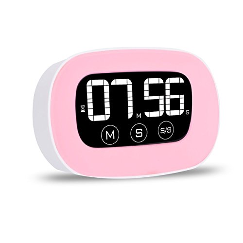 Magnet digital kitchen timer,touchscreen loud alarm wit…