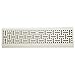 Accord ABBBWHB18 Baseboard Register with Wicker Design, 18-Inch(Duct Opening Measurement), White
