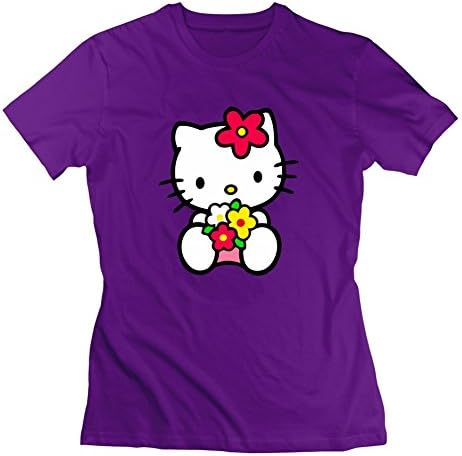 Mac Hello Kitty Geraldlane Medium Women Purple Unique T-shirt
