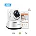 FREDI Wireless Baby Monitor Camera 720P Security IP Home Camera with Two-Way Talking,Infrared Night Vision,Pan Tilt,P2P Wps Ir-Cut Nanny ip Camera Motion Detection (White)
