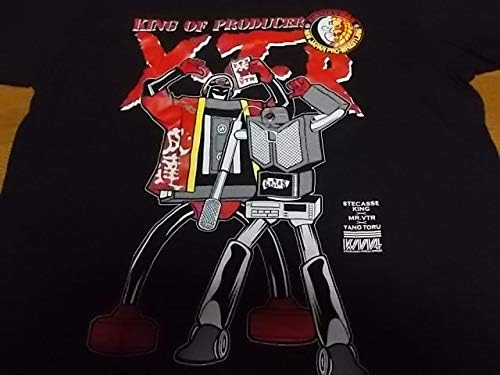 Amazon Co Jp 新日本プロレス キン肉マン ステカセキング コラボ Tシャツ Xl 黒 矢野通 ホビー
