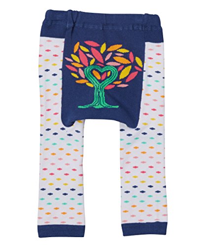 White Multi-Colored Tree Leggings