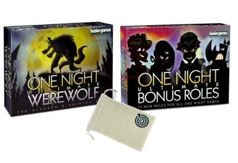 One Night Ultimate Werewolf Game Bundle with One Night Ultimate Werewolf, One Night Ultimate Bonus R