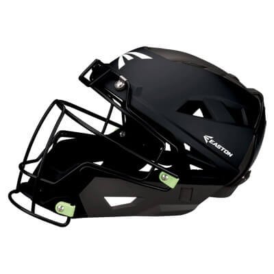Easton Mako II Catcher's Helmet, Black/Black, Small