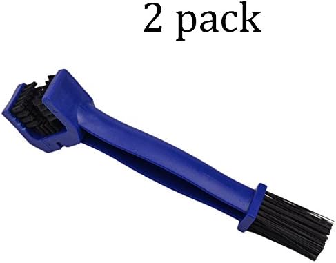 Auphi 2 Pack Motorcycle Bike Chain Cleaning Tool Chain Cleaning Brush Multi-purpose for All Bikes (blue)