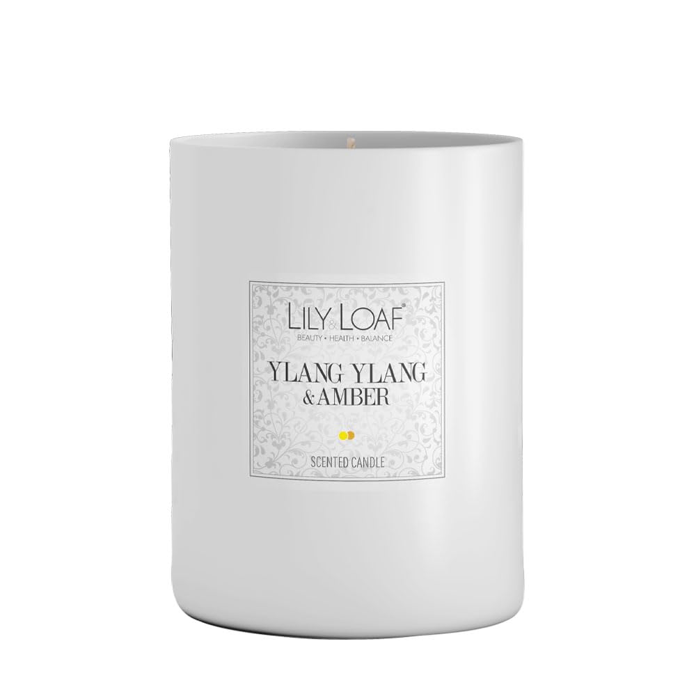 Lily & Loaf Ylang Ylang & Amber Soy Wax Candle | Toxin Free | 40 Hours Burn Time