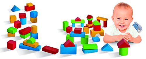 Eichhorn 100050411 50 extra große Baby Holzbausteine in der Trommel, FSC 100% zertifiziertes Buchenholz, hergestellt in… – Bild 3