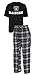 Concepts Sport Oakland Raiders NFL Great Duo Men's T-Shirt & Flannel Pajama Sleep Set