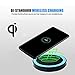 Esharing New Portable Qi Wireless Power Charger Charging Pad For Samsung Galaxy S9/S9 Plus,Perfect For Home Office and Travel (Blue)