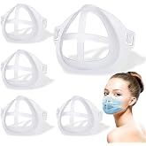 Mask Brackets, 5 Pack, Reusable Soft Flexible Material, Prevent Makeup Transfer, One Size