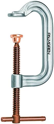 Palmgren9629166, Regular Duty Deep Throat C-Clamp with Copper Spindle, 2-16 Inches