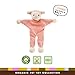 Simply Fido Lolly 9-Inch Pink Lamb Stuffless Crinkle Paper Dog Toy