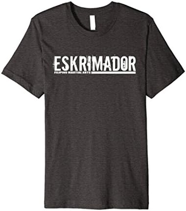 Mens Filipino Martial Arts - Eskrimador, Fitted Tee Shirt XL Dark Heather
