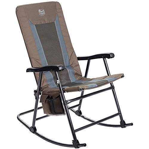 TRFCH012EAB Timber Ridge Camping Rocking Chair Padded Folding Lawn