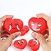 WATINC Kawaii 1Pcs Jumbo Bear+Random 10Pcs Mini Heart Shape Squishies for Valentine’s Day Party Favors Cream Scented Cute Squishies Toy Slow Rising Squishies Stress Relief Toy Lovely Phone Straps