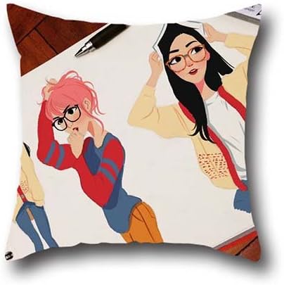 OShiley cartoon drawings Throw Pillow Case Cushion Cover Cute Couch Cushion Covers 20*36