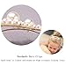 Onlyesh 8 PCS Pearl Hair Clips, Elegant Fashion Gold Hair Barrettes Pins Accessories Pearl Alligator Clips for Wedding Party or Daily for Women and Girls
