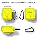 AirPods Case 9 In 1 Airpods Accessories Kits Protective Silicone Cover and Skin Compatible Apple Airpods Charging Case with Airpods Ear Hook/Tips/Airpods Strap/Clip/Watch Band Holder/Zipper Box YELLOWthumb 2