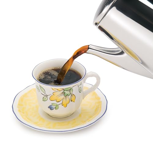 PRESTO 02811 STAINLESS STEEL ELECTRIC COFFEE PERCOLATOR – 12-CUPS, EASY-POUR SPOUT, STAY-COOL HANDLE, MAKE 2-12 CUPS