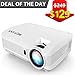 POYANK WXGA 3600Lumens LCD Projector Full HD 1080P Support, Native 720P Compatible with HDMI, USB, SD/TF Card, AV, TV Box, 200
