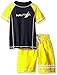 Nautica Boys' Two Piece Raglan Sleeve Rashguard Set