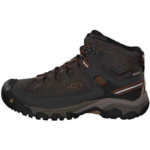 KEEN Men's Targhee III Mid Height Waterproof Hiking Boot, Black Olive ...