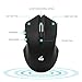 Emopeak Silent Wireless Mouse, E2Pro Noiseless Click with 2.4G Optical Mice 3 Adjustable DPI Levels with USB Receiver