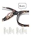 AM Landen 6 Pairs 2.5mm Transparent Non-Slip Silicone Stick on Nose Pads for Eyeglass Nose pad