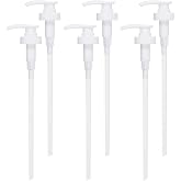 Gallon Pump Dispenser, Fits Most 1 Gallon Jugs and Containers 38/400 Pump Lid Top Replacement for Sanitizer, Lotion, Shampoo, Conditioner (6 Pack)