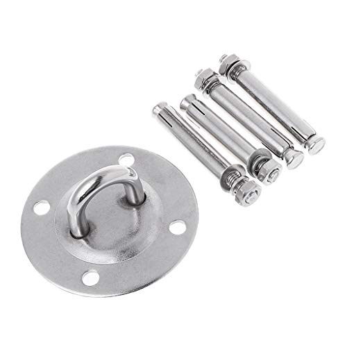 yaonow Suspension Ceiling Hooks with 4 Screws – Stainless Steel Swing Hanger Kit Hooks for Yoga Trapeze Sling, Hammock, Hanging Chair