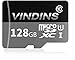 VINDINS 128GB Micro SD Card, SDXC Card High Speed Class 10 with Free SD Adapter