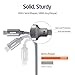 ESR USB-C to USB-C USB 3.1 Cable(3.3ft), Data Sync Charging Cable with Storage Strap, Type-C to Type-C for MacBook, iPad Pro 12.9/11 2018, Nintendo Switch, Samsung S10/S9, Google Pixel 3/3a XL, Grey