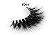 Invisible Transparent Band 3D Mink Fur Fake Eyelashes Women's Makeup False Lashes Hand-made Mink Lash 1 Pair Pack(TD18)