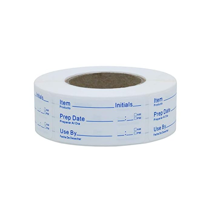 Buy Hybsk Removable Food Labels Shelf Life Labels for Food Rotation Use