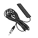 Car Radio Antenna, Kennso Universal Car FM AM Antenna Amplifier Black ANT-309 Car Radio Antenna Patch Aerial Windscreen Mount 85-112MHZ 5M Cable