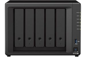 Synology DS1522+ 5-Bay DiskStation NAS (AMD Ryzen R1600 8GB Ram 4xRJ-45 1GbE LAN-Port) 5-Bay 40TB Bundle with 5X 8TB Seagate 