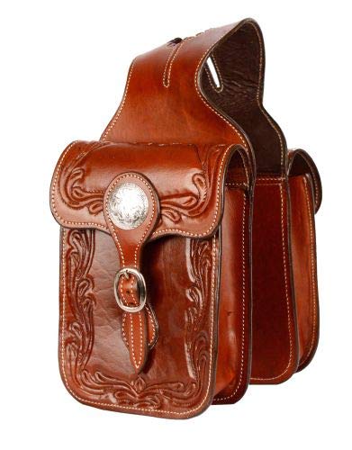 Showman Acorn Tooled Leather Horn Bag! New Horse Tack!