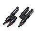 ALLPOWERS Branch Connectors MC4 Connectors Y Connector in Pair MMF+FFM for Parallel Connection Between Solar Panels