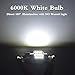 YITAMOTOR 10 Pcs 31mm 1.25 Inch 3528 12SMD 12V Festoon Dome Light LED Bulbs De3175 De3021 De3022 3175 (White)