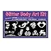 Glitter Tattoo Kit- NEW GLITZ - with 6 Large Glitters & 12 Stencils for boys & Girls. Children Tattoos by GlitZGlam Body Art