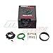 MaxTow Double Vision 10,000 RPM Tachometer Gauge - for 1-10 Cylinder Gas Powered Engines - Black Gauge Face - Green LED Illuminated Dial - Analog & Digital Readouts - 2-1/16
