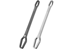 KoiLykke 2-Piece Adjustable Wrench Set with -Long Handle, Industrial Chrome Vanadium Steel, 8-22 mm for Range, for Auto/Mecha