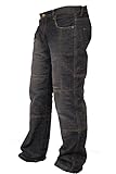 Newfacelook Men's Motorcycle 14oz Jeans Reinforced With Protective Linning