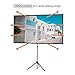 celexon 80inch Projector-Screen with Stand, Indoor Outdoor Portable Projection-Screen for Home Theater, 4K HD 16:9 Projection-Screen Wrinkle-Free Design