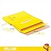 Papacasso Hardcover Notebook Italian Leather Journal – Ruled Dotted Blank 3 in 1 Note Book. Perfect journals for Woman, Man and College Students (Yellow)