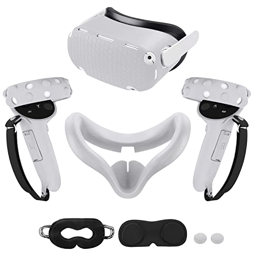 Compatible with Oculus Quest Accessories, VR Silicone face Cover