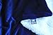 Tache Solid Dark Navy Blue Warm Winter Night Sherpa Throw Blanket Twin Size - 63 x 87