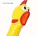 King's store Rubber Squawking Chicken Kids Adult Novelty Squawking ChickenNovelty/Good Gift,Yellow, April Fools' Day Decoration(2 pcs)
