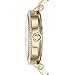 Michael Kors Watches Parker Gold-Tone and White 3 Hand Watch